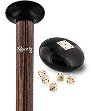 French Gadget Cane w/ Dice Set: Collectors' Stamina Wood 2025 Unisex For Sale