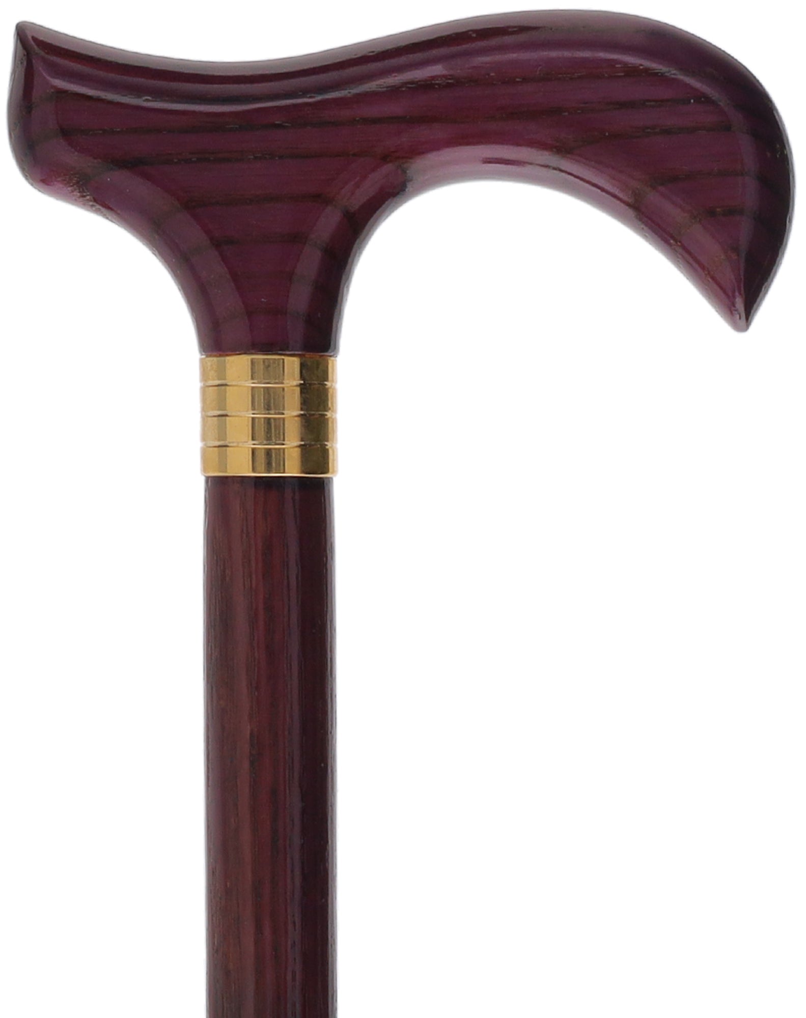 Limited Single Item Listing: Purple Derby cane w/ Gold collar View For Sale