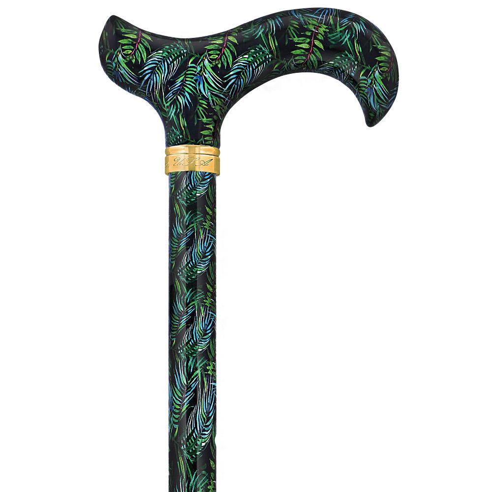 Midnight Breeze: Designer Folding Cane with Patterned Handle Outlet Store Cheap Pice