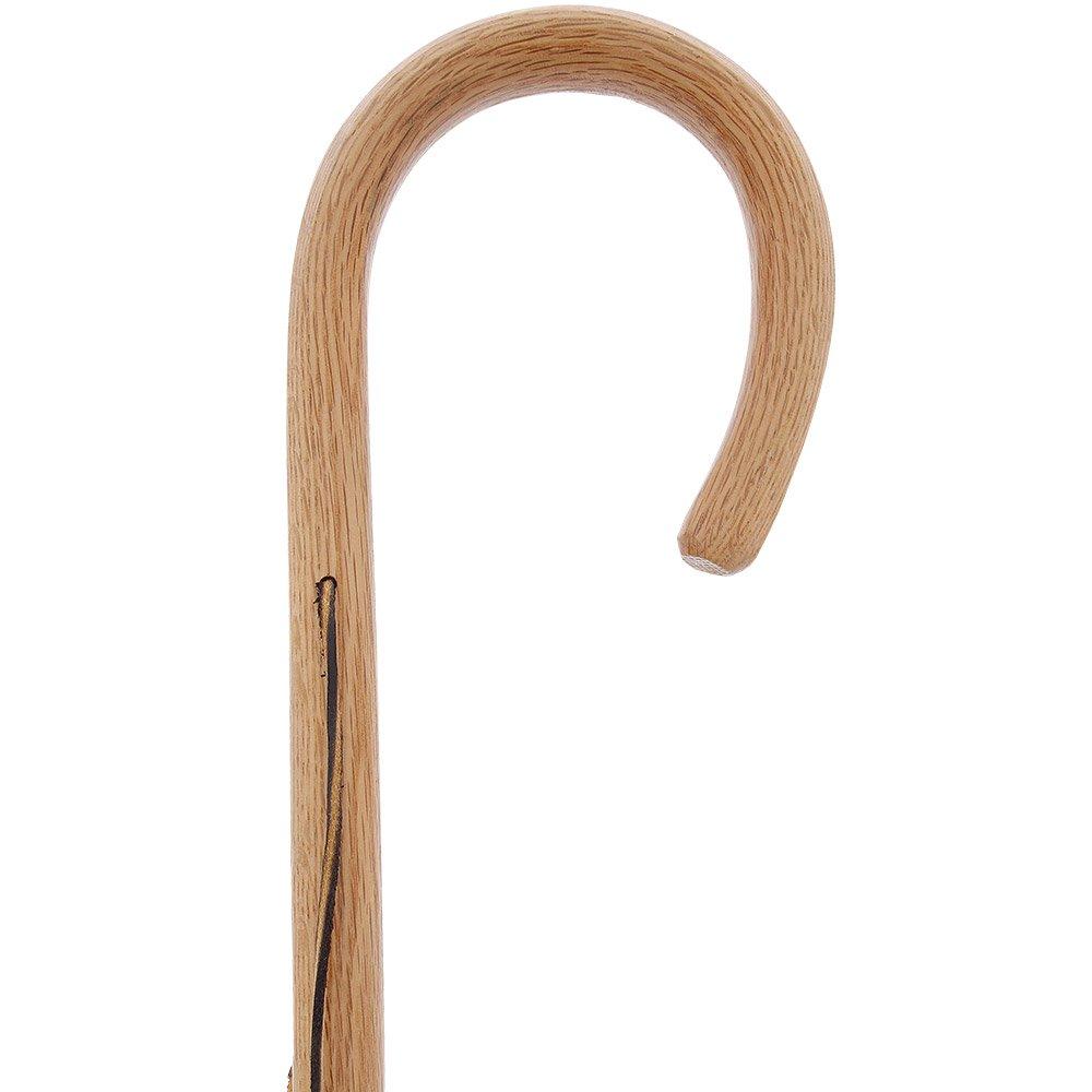 Scratch and Dent Oak Crook Walking Cane V1558 Outlet Supply