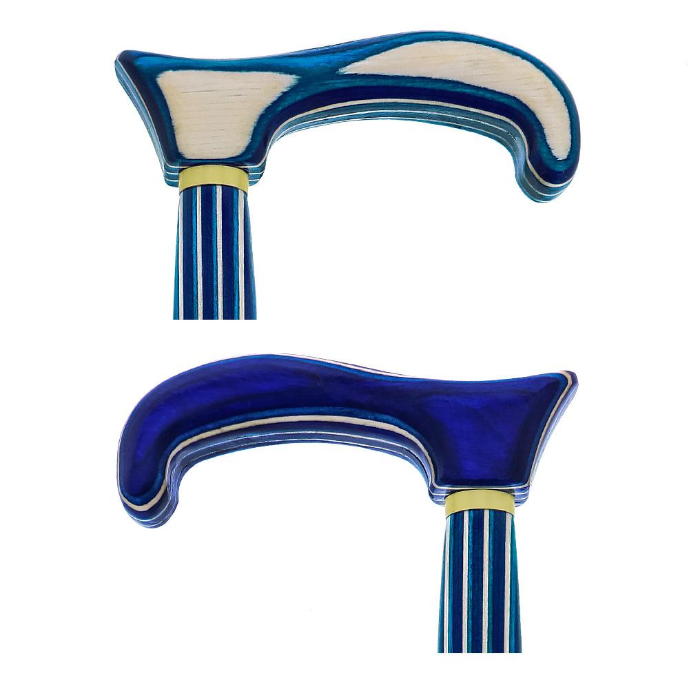 USA-Made Twisted Highlander Blue Cane: Vibrant Colorwood Sale For Nice
