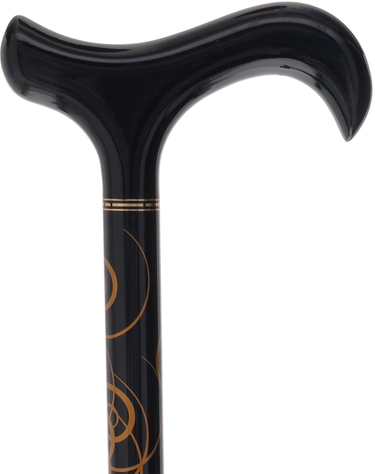 Limited single item listing: Black Derby cane w/ Gold swirl Design On Hot Sale