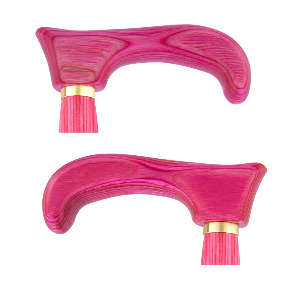 USA-Made Twisted Chic Pink Cane: Vibrant Colorwood Laminate Buy Cheap Popular