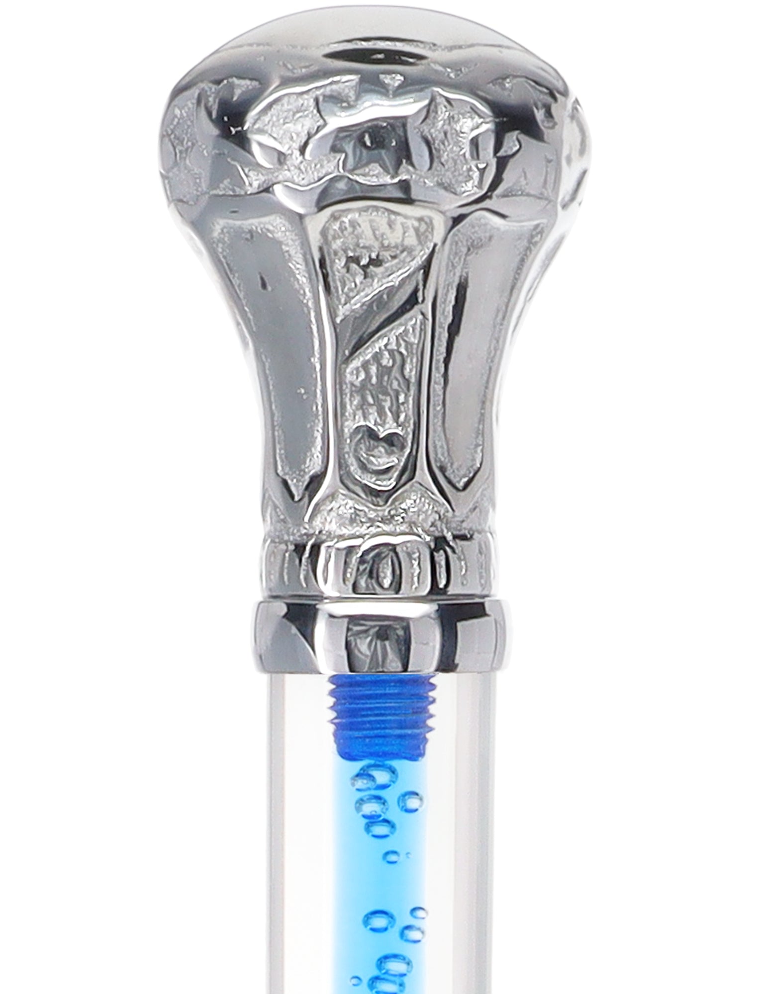 Color Crystal Elegance Chrome Knob Cane with Invisible Acrylic Shaft Options Sale In China