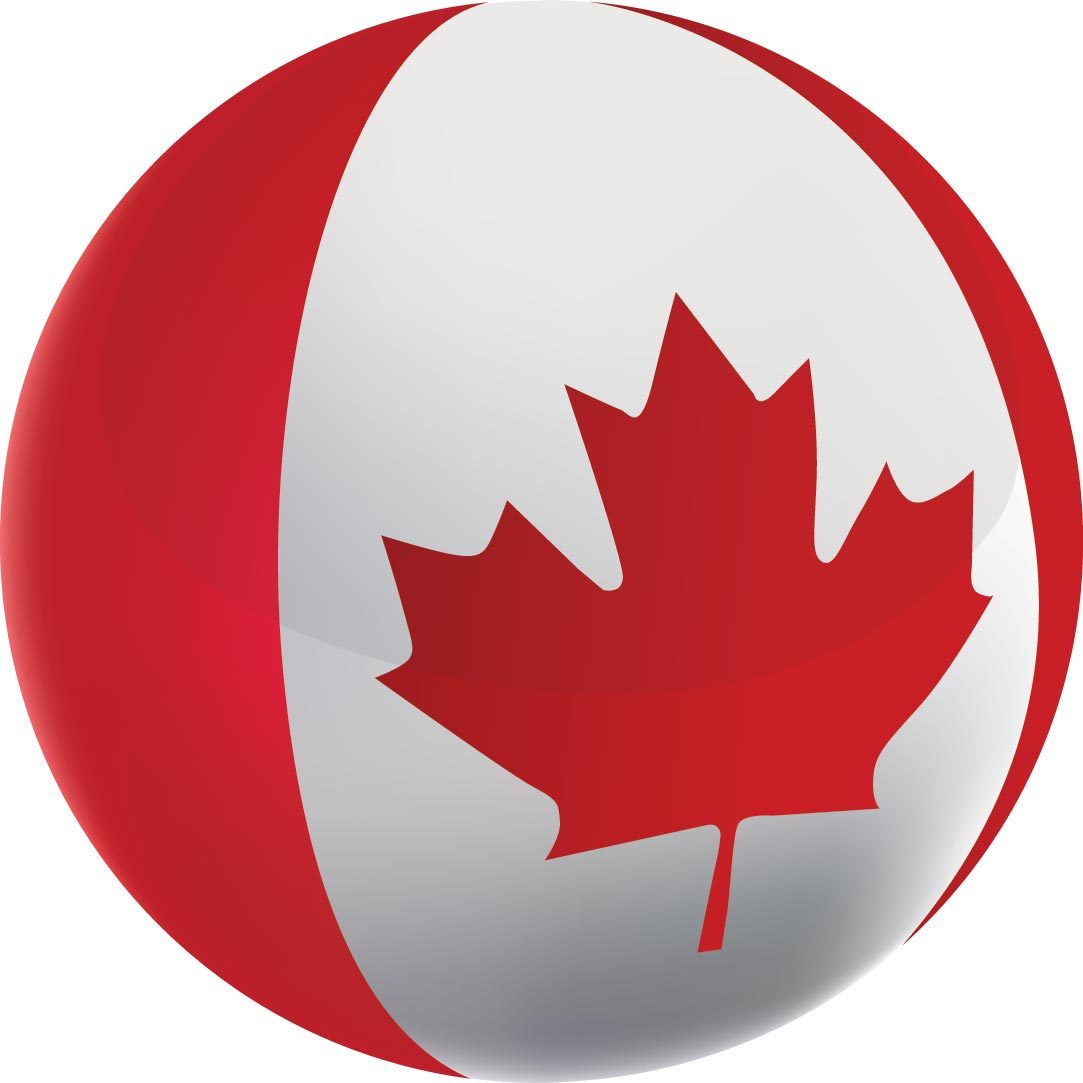 Canadian Flag Flat Top Stick: Beechwood Shaft Pewter Finishline Online