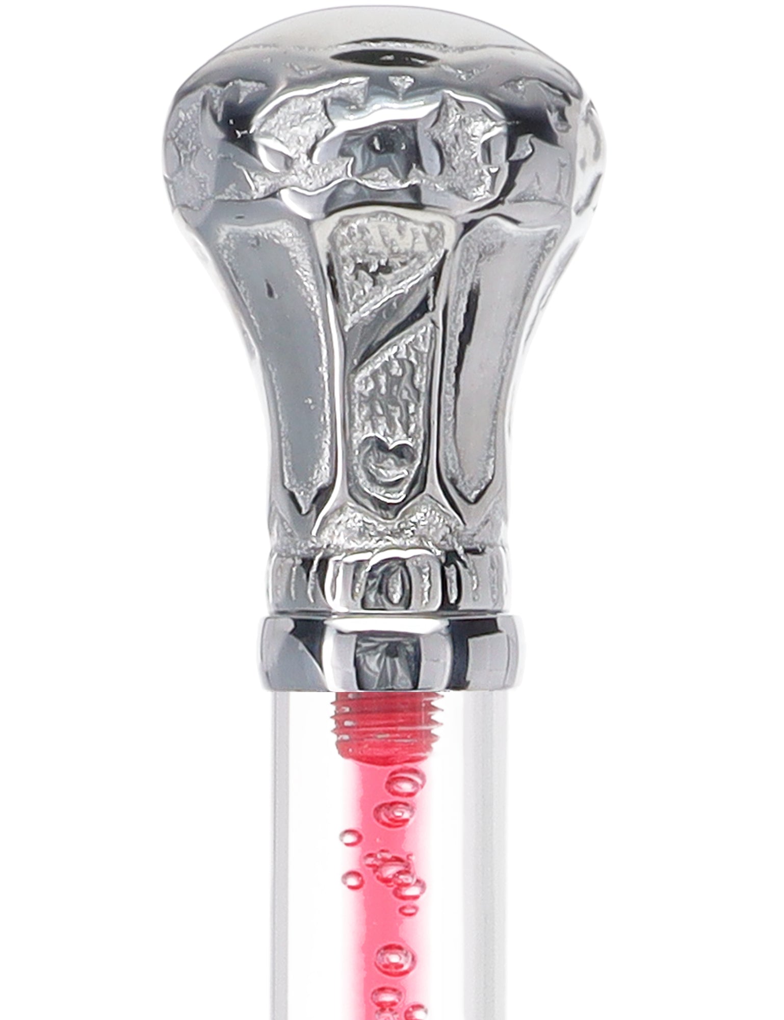 Color Crystal Elegance Chrome Knob Cane with Invisible Acrylic Shaft Options Sale In China
