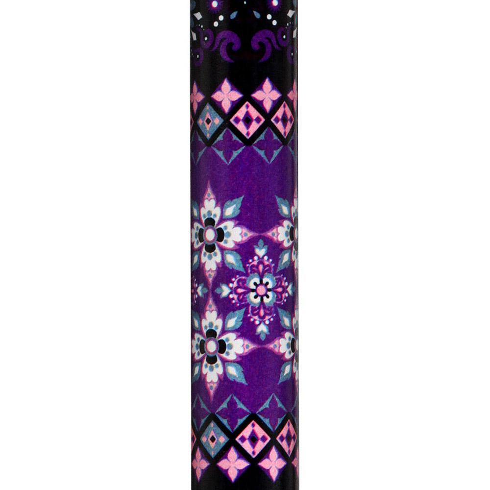 Scratch and Dent Pretty Purple Folding Adjustable Designer Derby Walking Cane with Engraved Collar V2218 Best