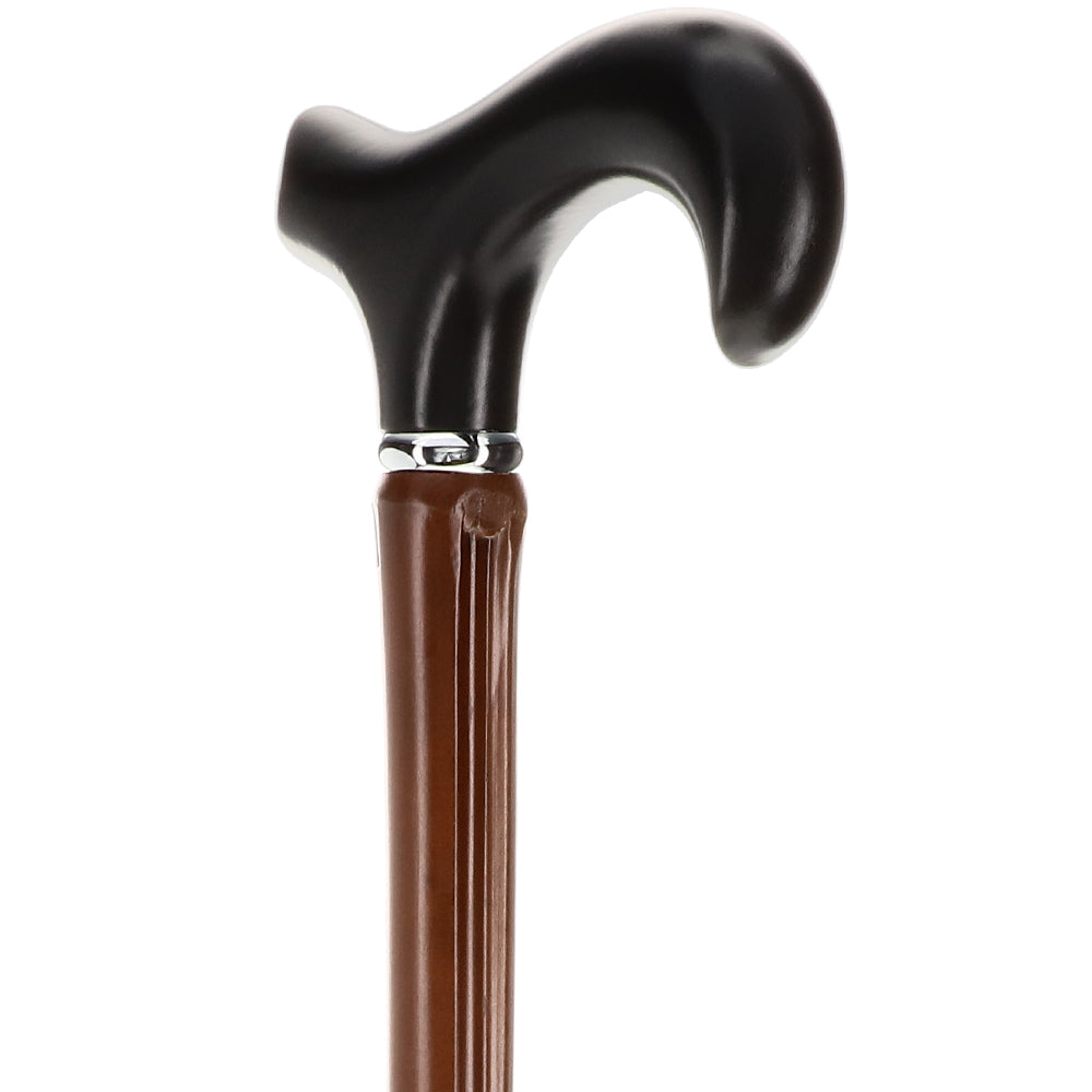 Bamboo Shaft Cane: Elegant Design, Black Beechwood Derby Under 70 Dollars