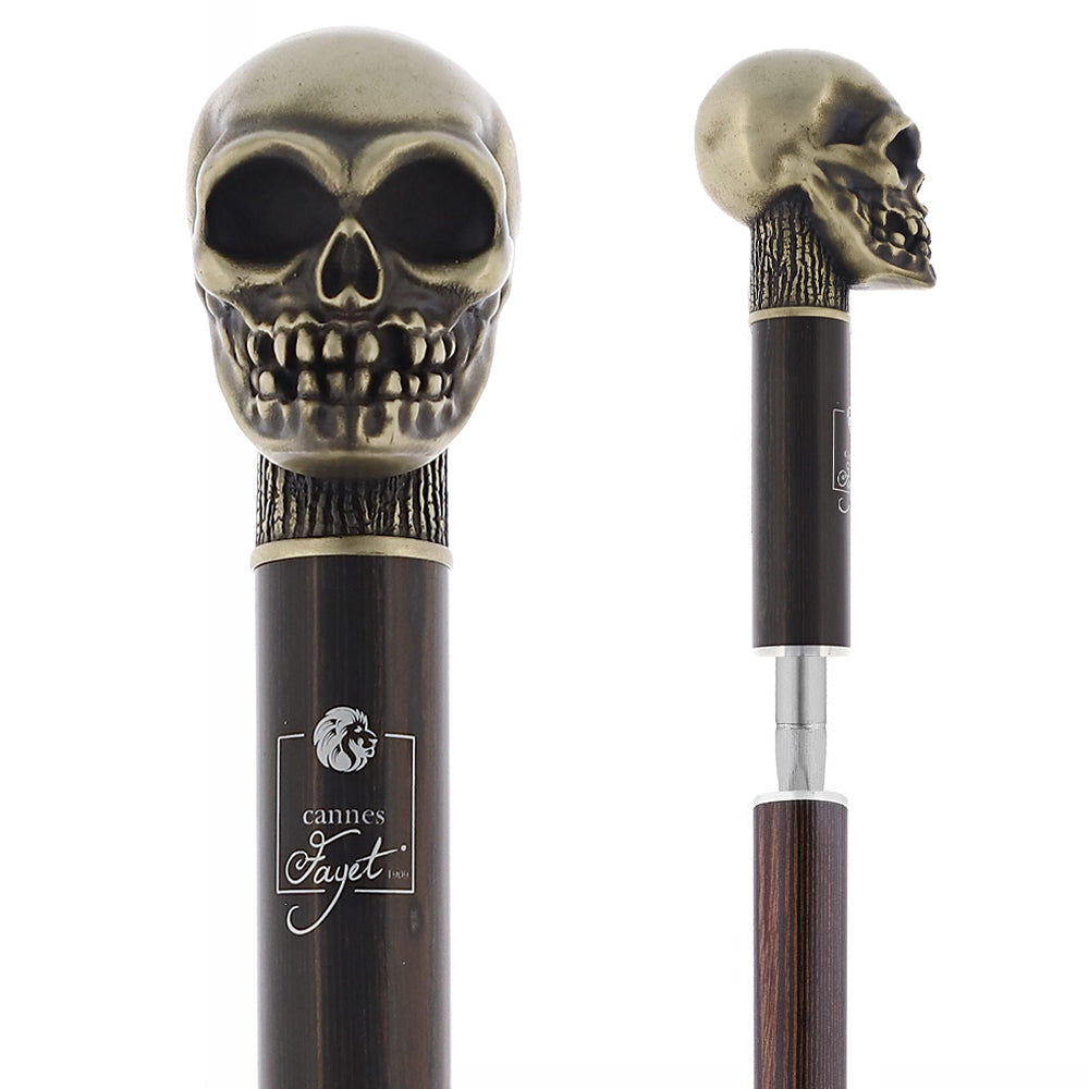 Silver Plated Skull Handle Sword Walking Stick With Stamina Shaft Clearance With Mastercard