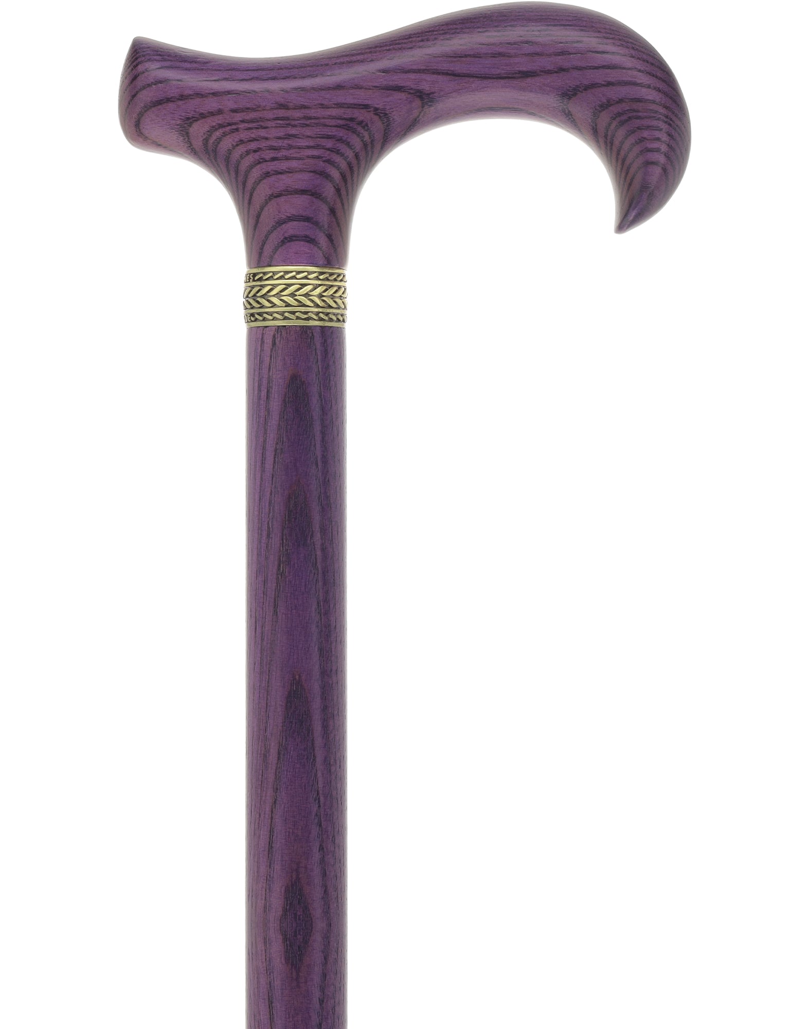 Vivid Purple Derby Cane with Premium Ash Wood Shaft Clearance With Mastercard