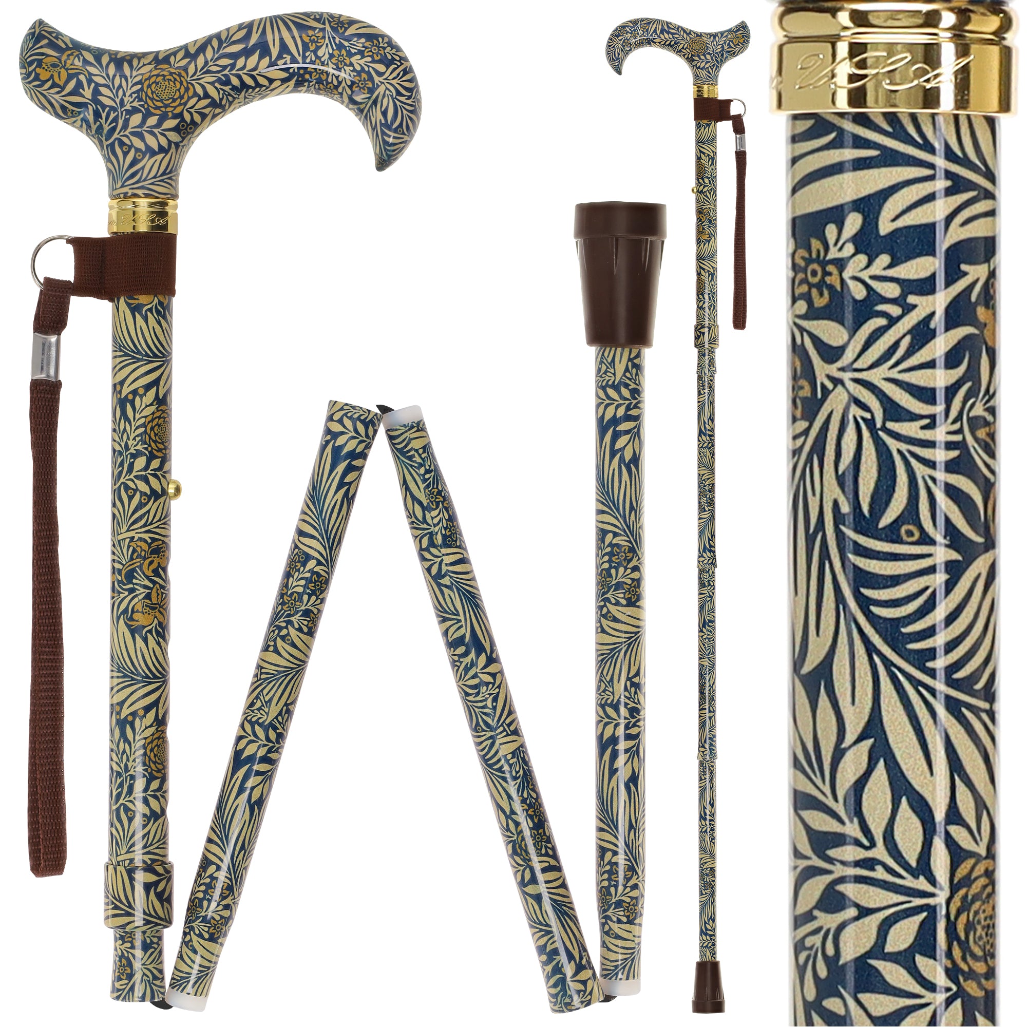 Golden Petals FashionStix: Designer Foldable Derby Cane Geniue Stockist Cheap Online