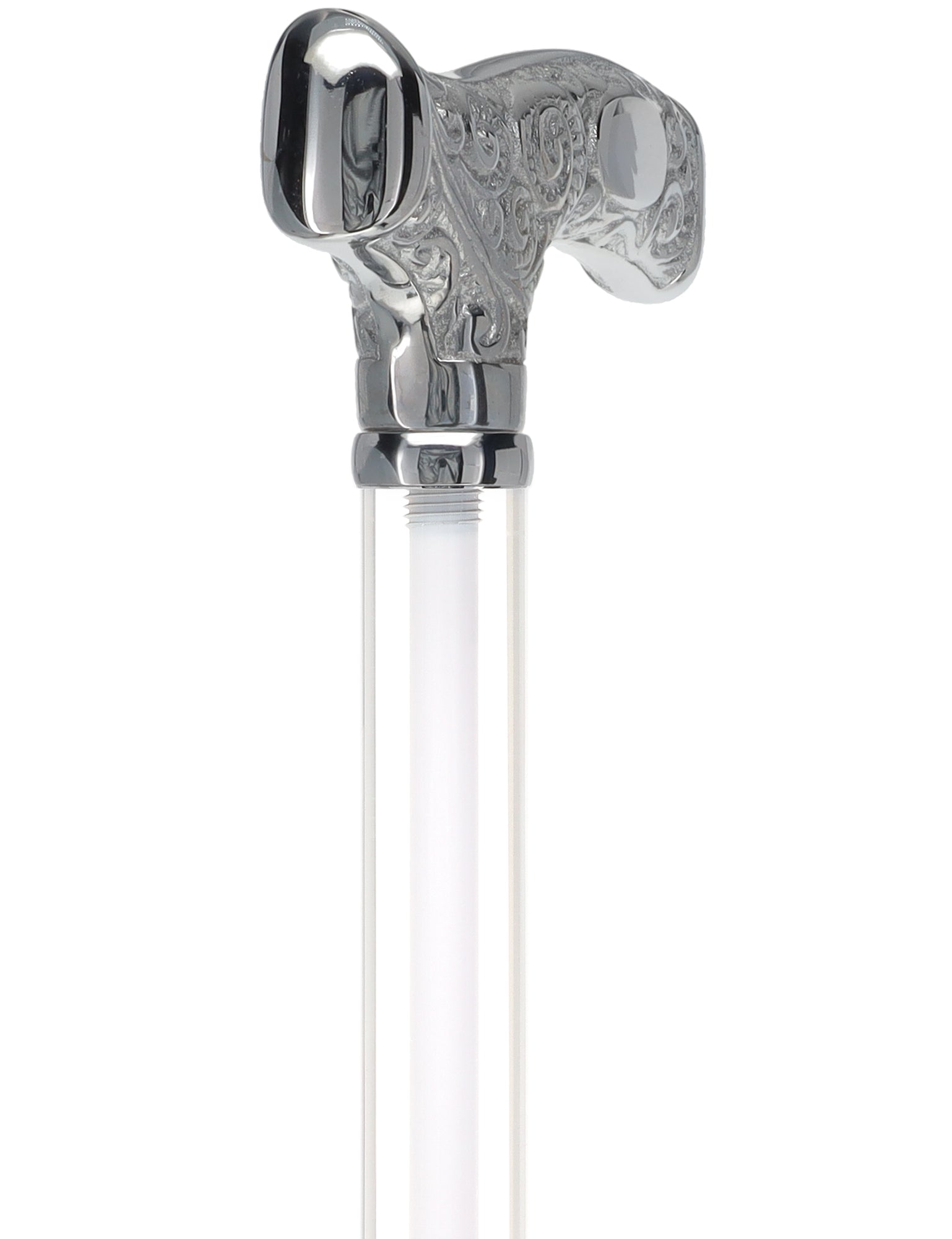 Make It Yours: Invisible Clear Shaft w/ Premium Chrome Brass Cane The Cheapest For Sale