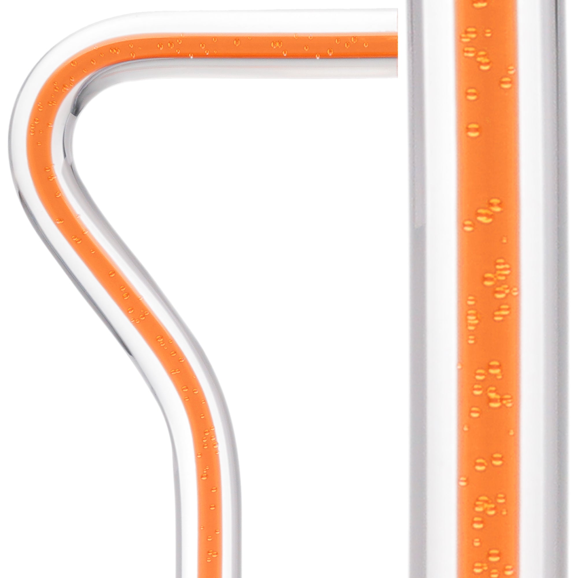 Be Bold Wear Orange Cane: Orange Streak w/ Floating Bubbles in Clear Shaft Cheap Footlocker Finishline