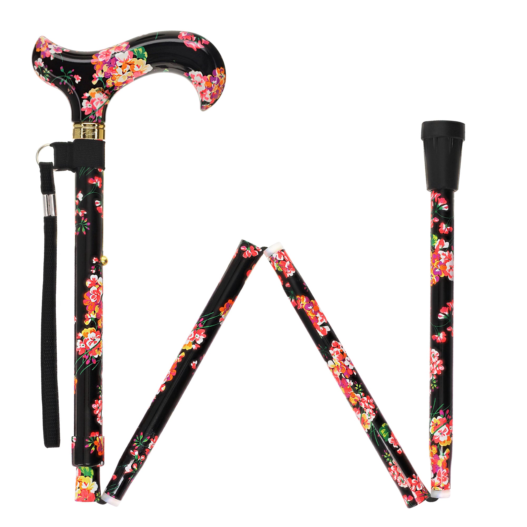 Blooming Floral FashionStix: Chic Folding Walking Cane Clearance Get Authentic