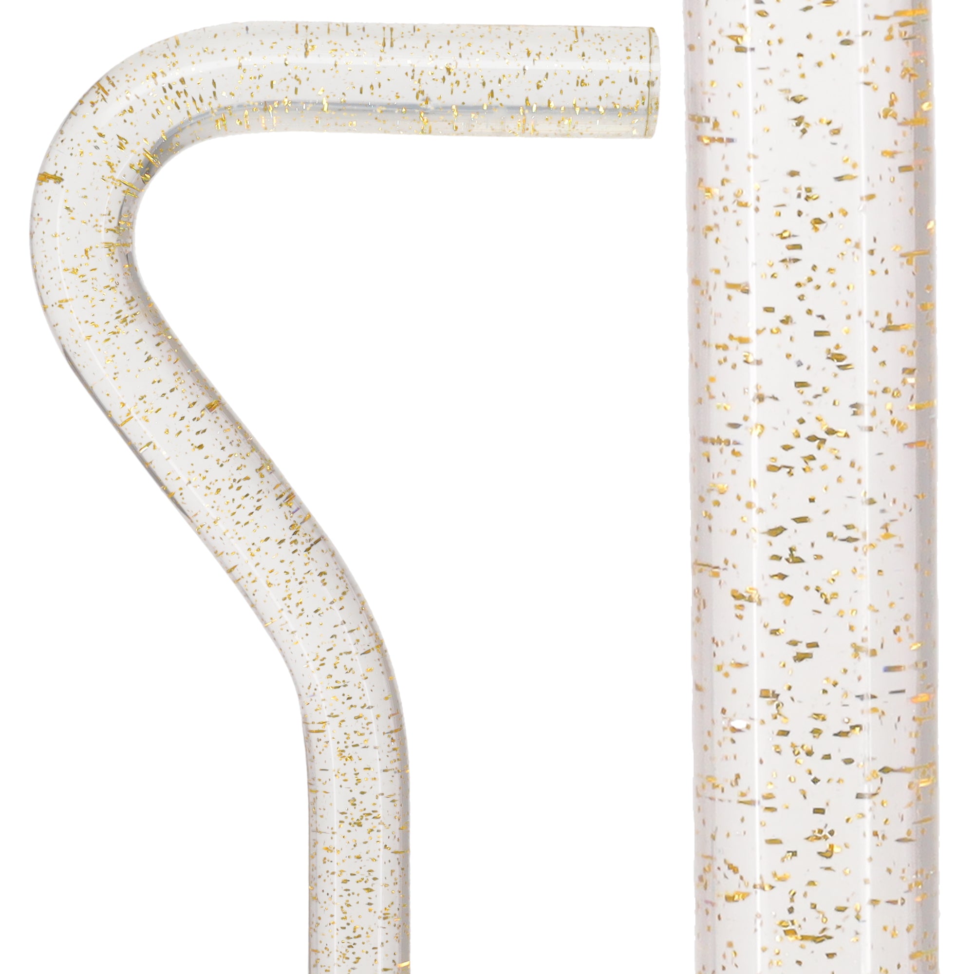 Golden Shimmer Cane: Gold Sparkles in Invisible Clear Shaft Clearance Purchase