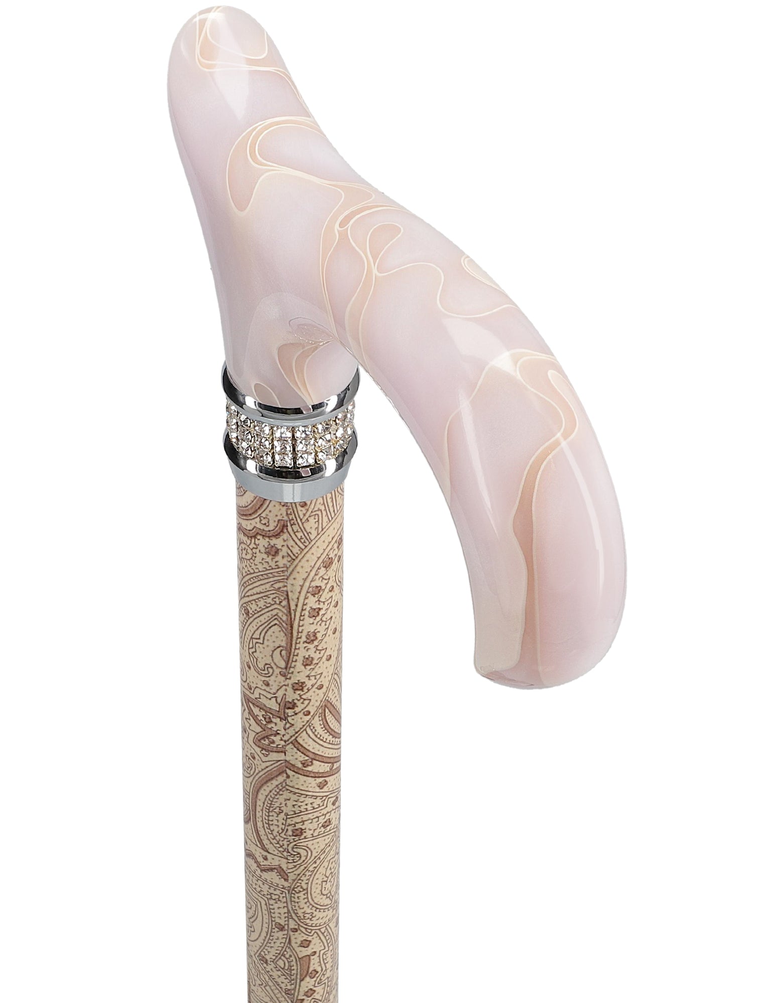 Rhinestone Designer Cane: Rich Creme Exquisite Pearlz Elegance Cheap Sale Many Kinds Of