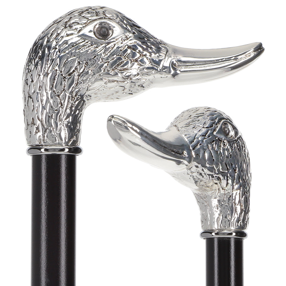 Italian Luxury Silver 925 Duck Walking Stick: Elegant Design Discount Codes Really Cheap