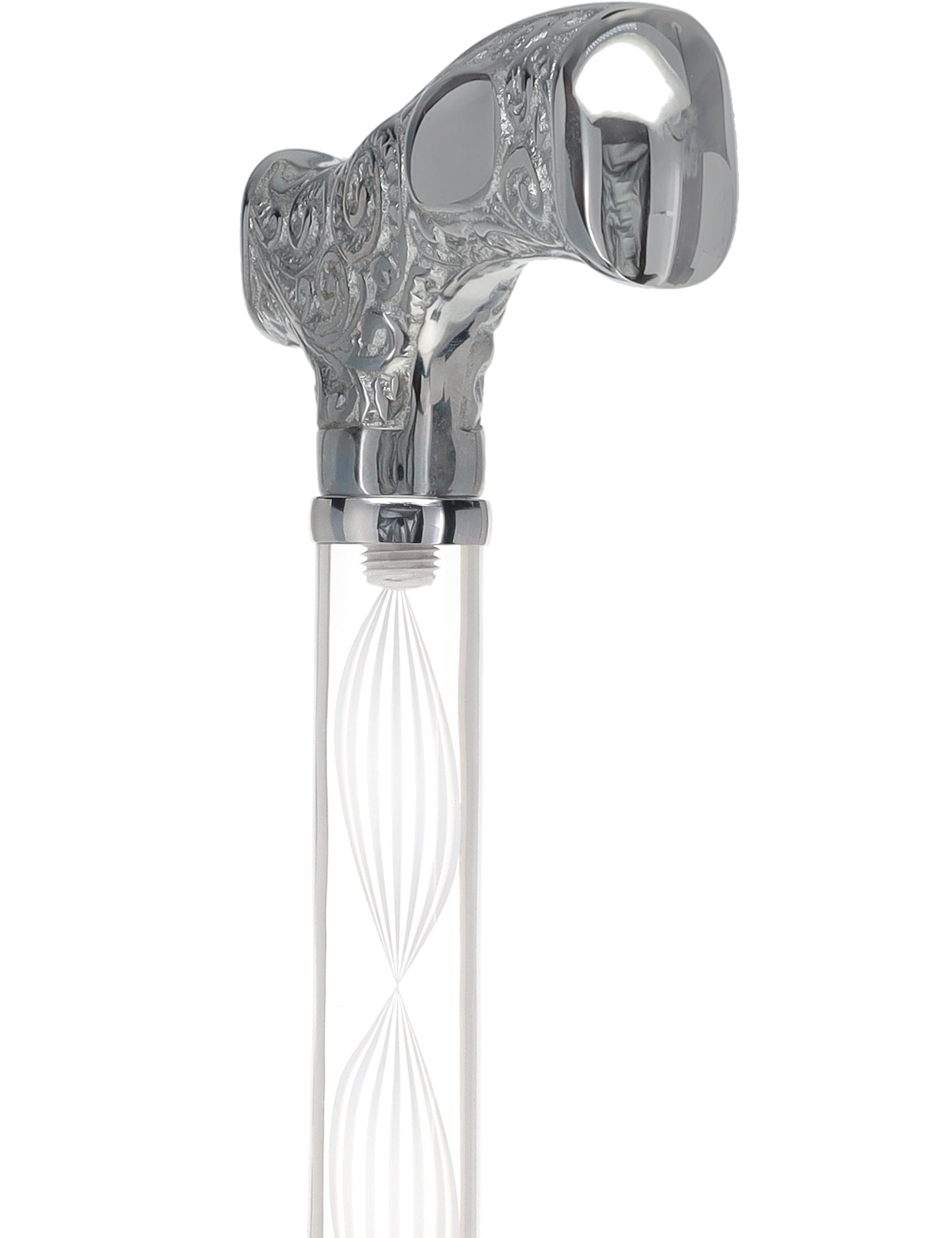 Make It Yours: Invisible Clear Shaft w/ Premium Chrome Brass Cane The Cheapest For Sale