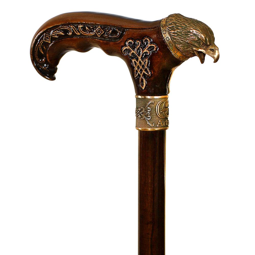 Eagle Head: Bronze Artisan Intricate Detail Design Cane Websites Online