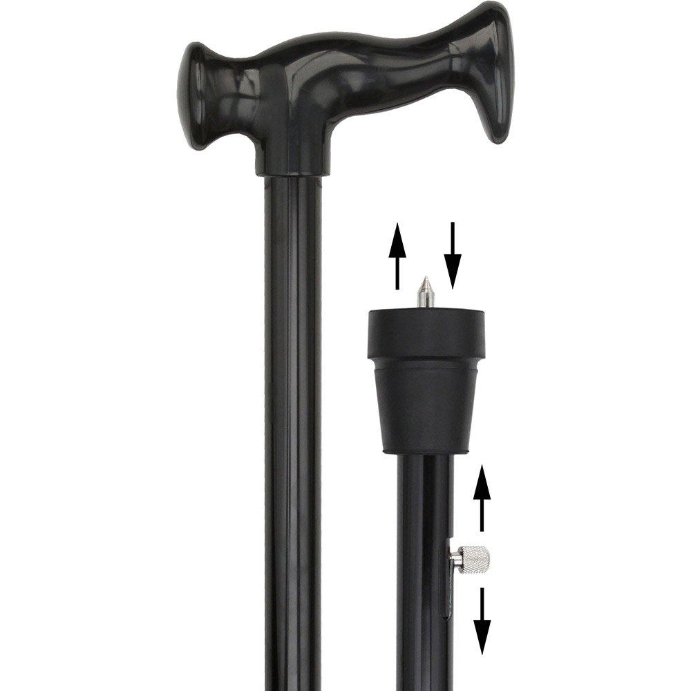 Orthopedic Comfort Handle Cane: Retractable Ice Tip, Adjustable Discount Footaction