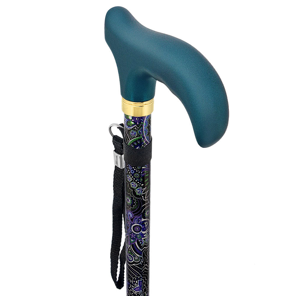 Scratch and Dent Purple Majesty: Designer Folding Adjustable Walking Cane V3497 How Much