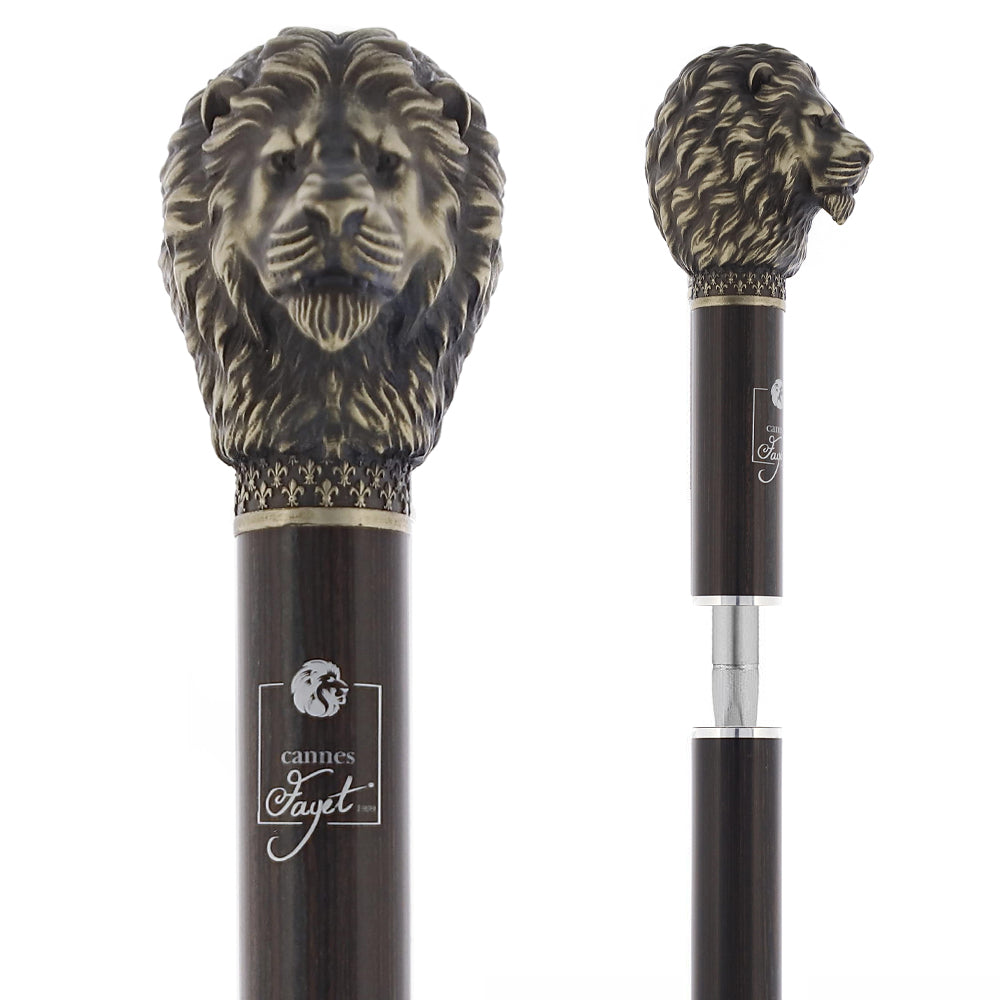 Luxury Silver Lion Head Sword-Gadget Stick - Stamina Wood Cheap New Arrival