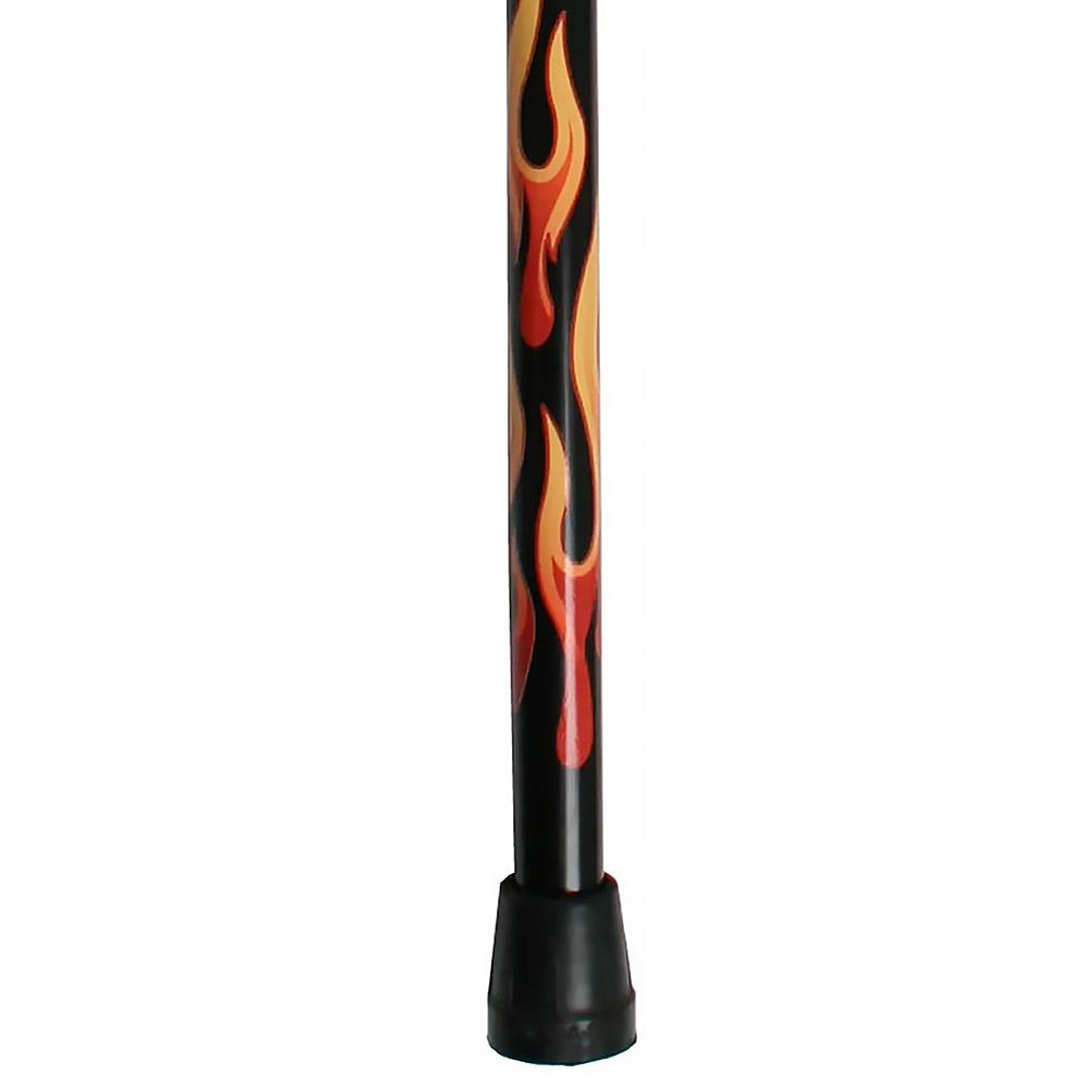 Scratch and Dent House Flame Tourist Walking Cane with Black Beechwood Shaft V2004 Discount Fast Delivery