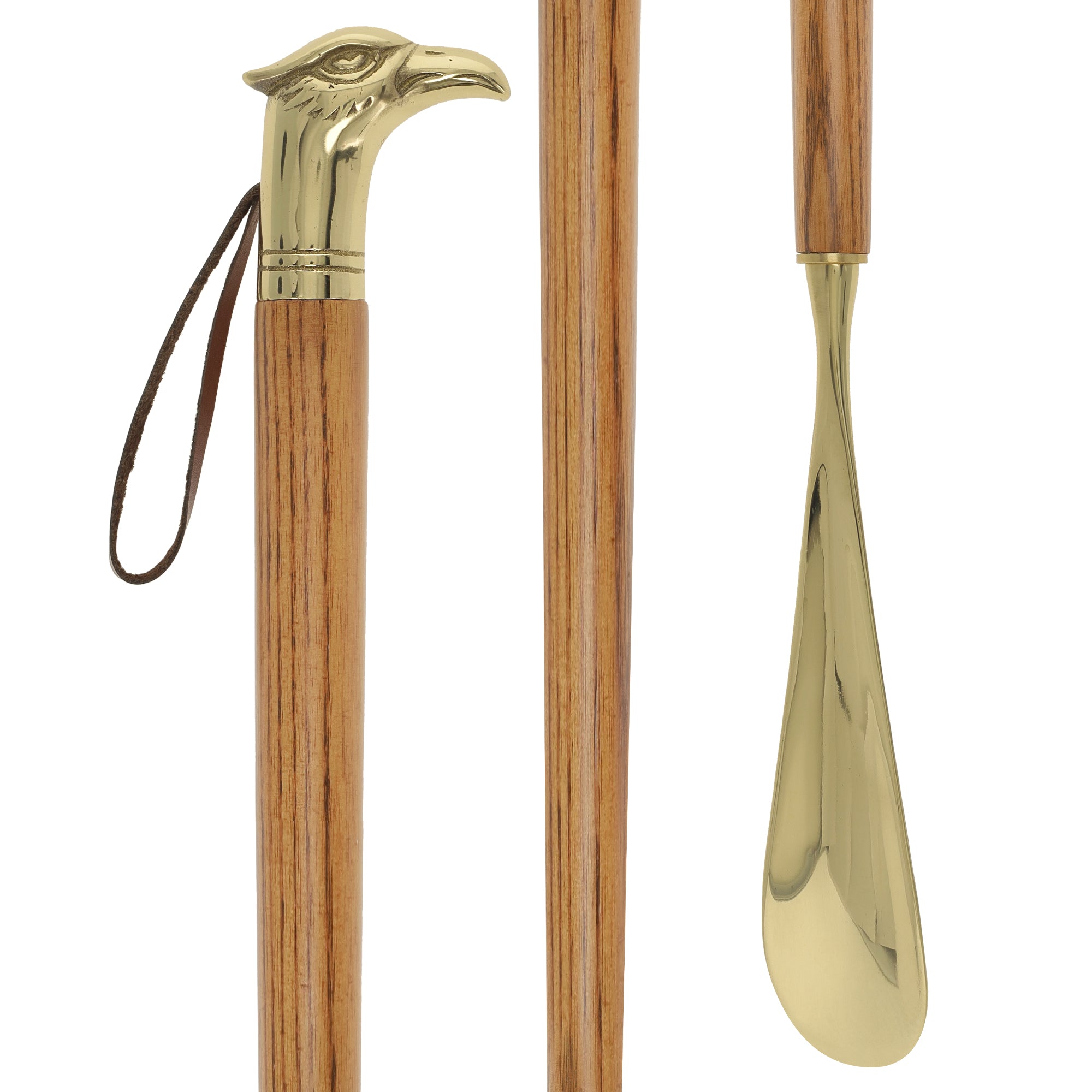 Shoe Horn Elegance: Brass Eagle Head, Durable Ash Wood Handle 2025 Newest Sale Online