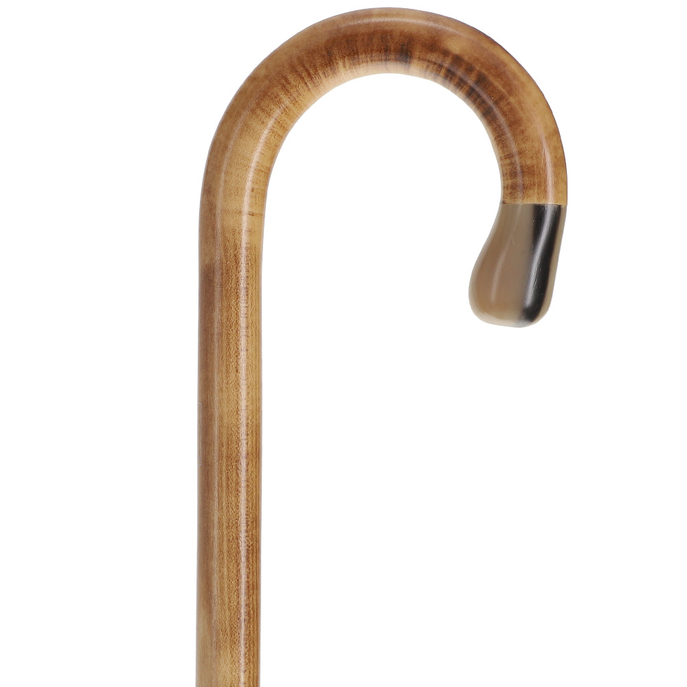 French Authentic: Blonde Horn Ball Cane with Light Maple Best Sale Cheap Pice