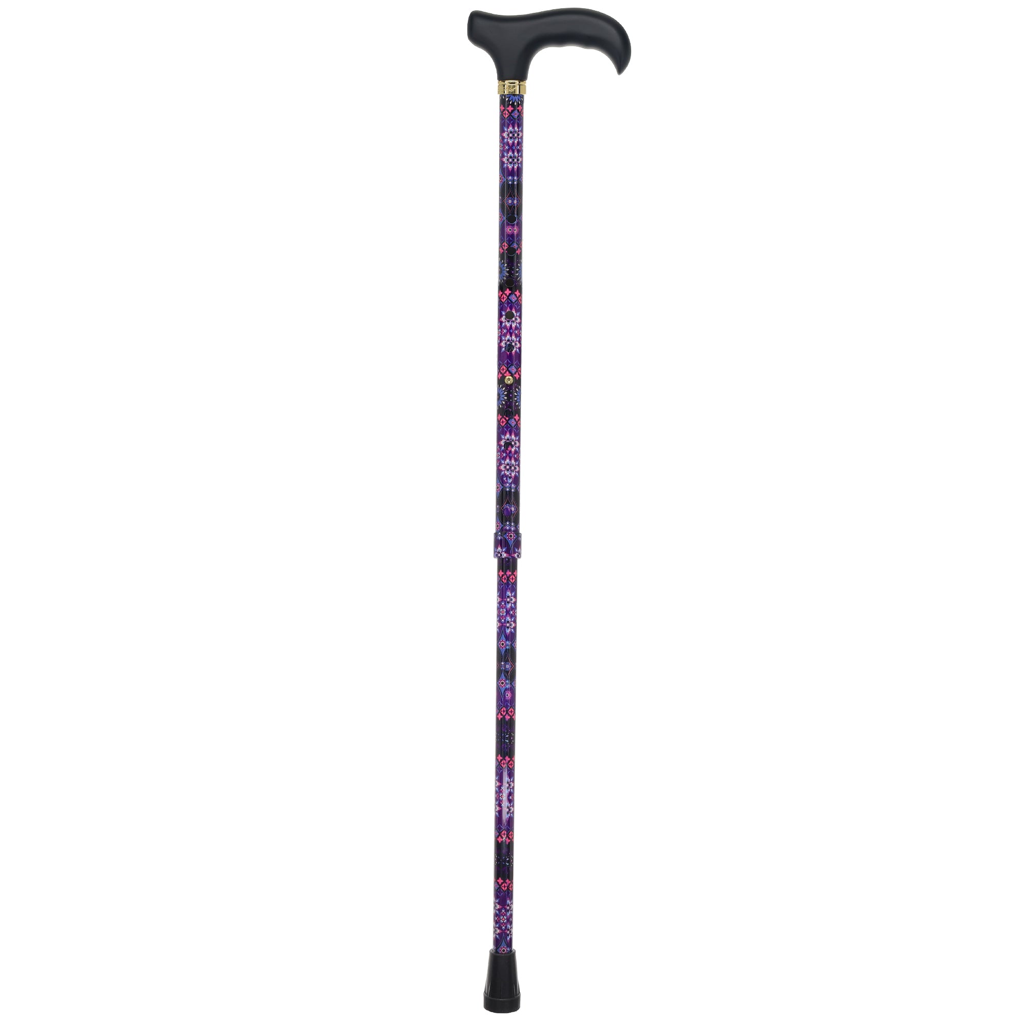 Pretty Purple Adjustable Derby Walking Cane with Engraved Collar w/ SafeTbase Genuine Cheap Online