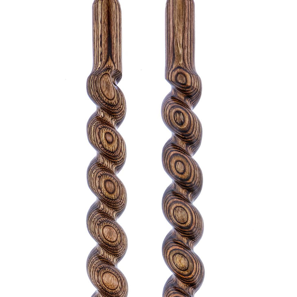 USA-Made Twisted Spiral Cane: Brown Durable Colorwood Laminate Discount For Cheap