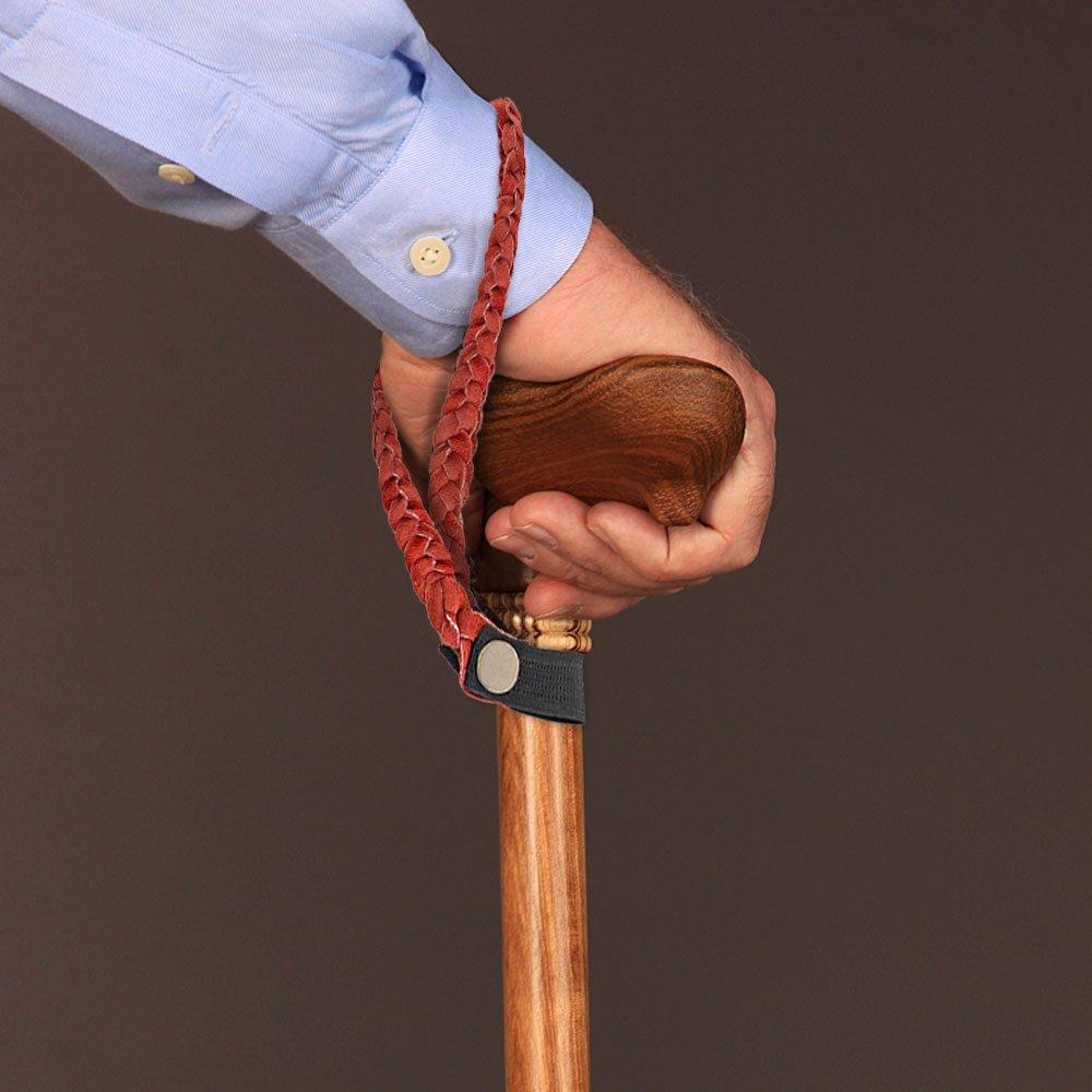 Red Suede Strap with Snap-Off Clip Professional