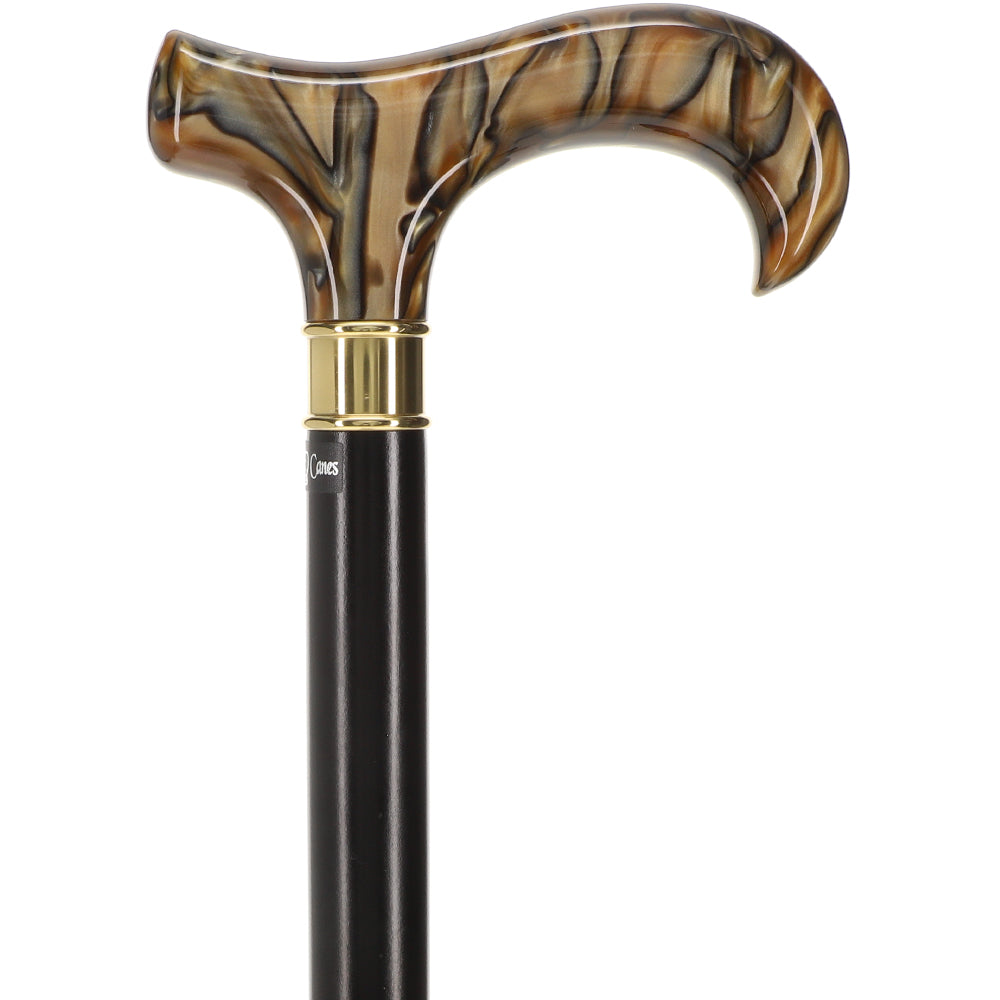 Super Strong Golden Sienna Derby: Extra Long Pearlescent Handle High Quality