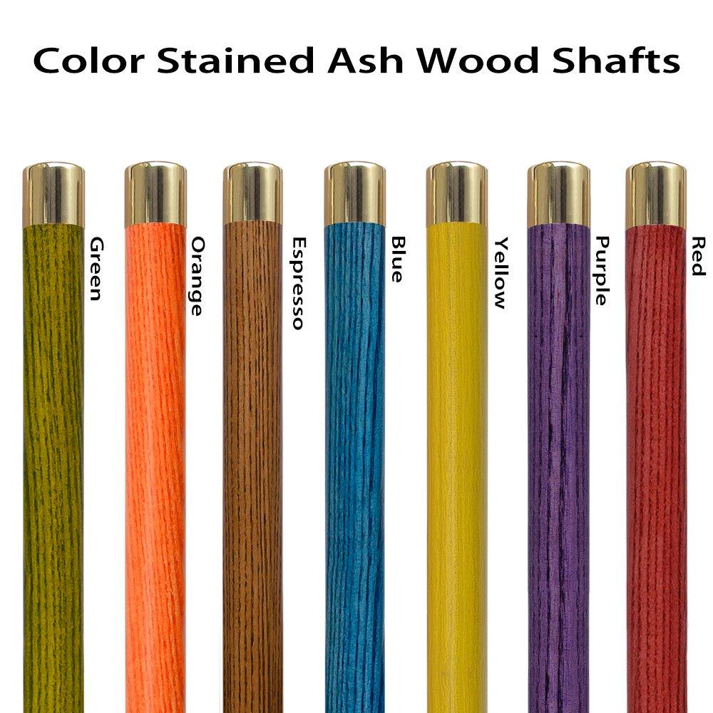 Premium Brass Knob Handle Cane: Stained Custom Color Shaft Best Wholesale Online