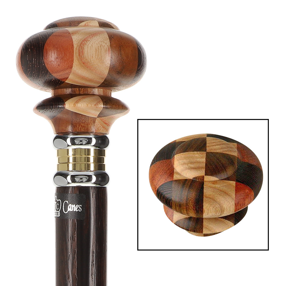 Scratch and Dent Mad Hatter: Inlaid Multi-Wood Knob with Wenge Wood Shaft V3082 Sale Finishline