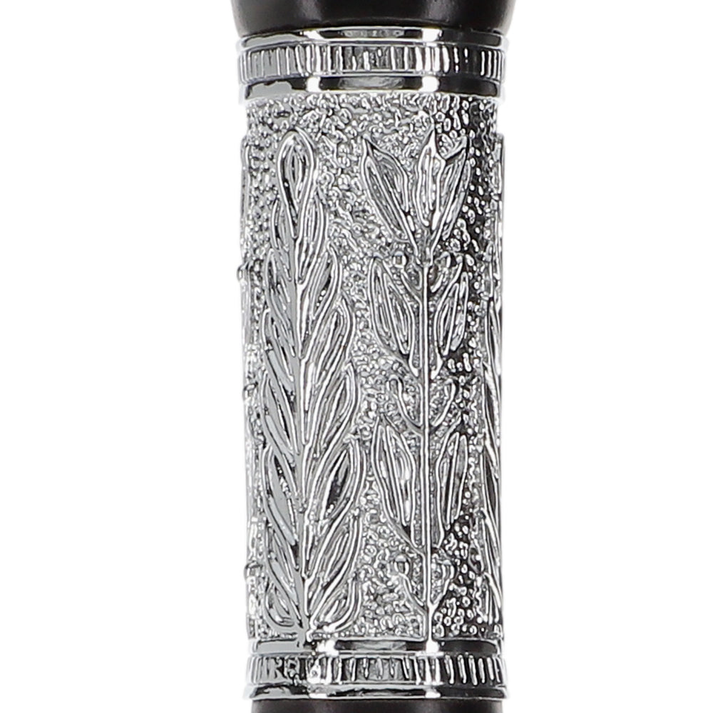 Artisan Pewter Leaf Collar: Luxury Black Beechwood Derby Cane Factory Outlet Cheap Online