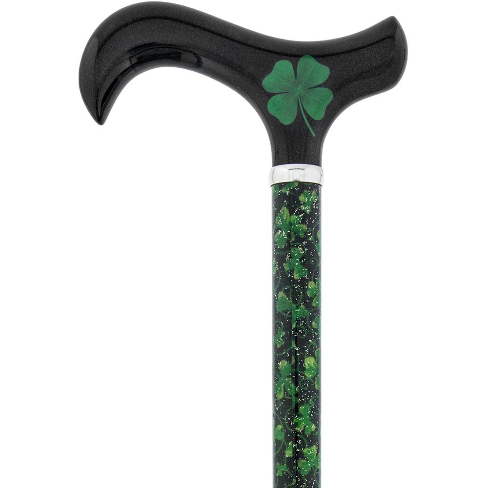 Scratch & Dent Lucky 4-Leaf Clover - Folding Carbon Fiber Derby Walking Cane - 2 Piece V1443 Buy Cheap How Much