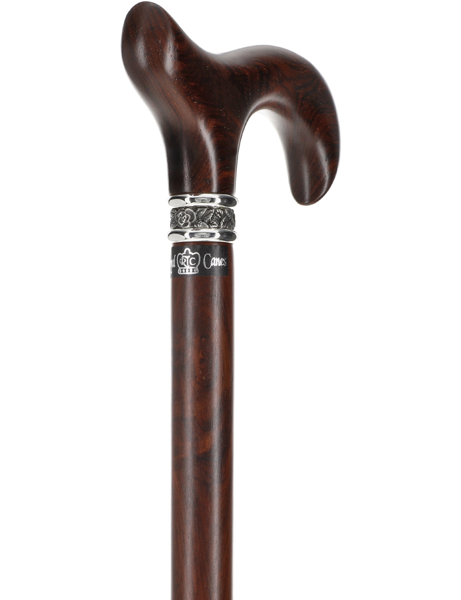 Luxury Derby Cane: Streaking Genuine Cocobolo Wood, Pewter Collar For Nice Cheap Online