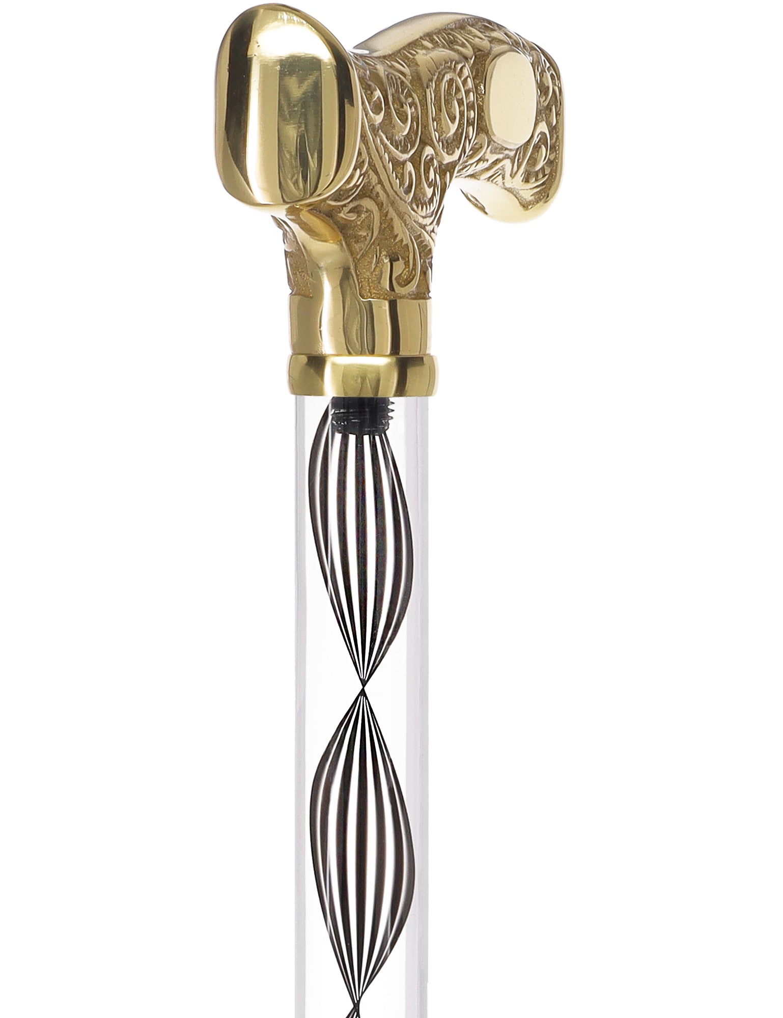 Make It Yours: Invisible Clear Shaft w/ Premium Brass Cane Discount Inexpensive