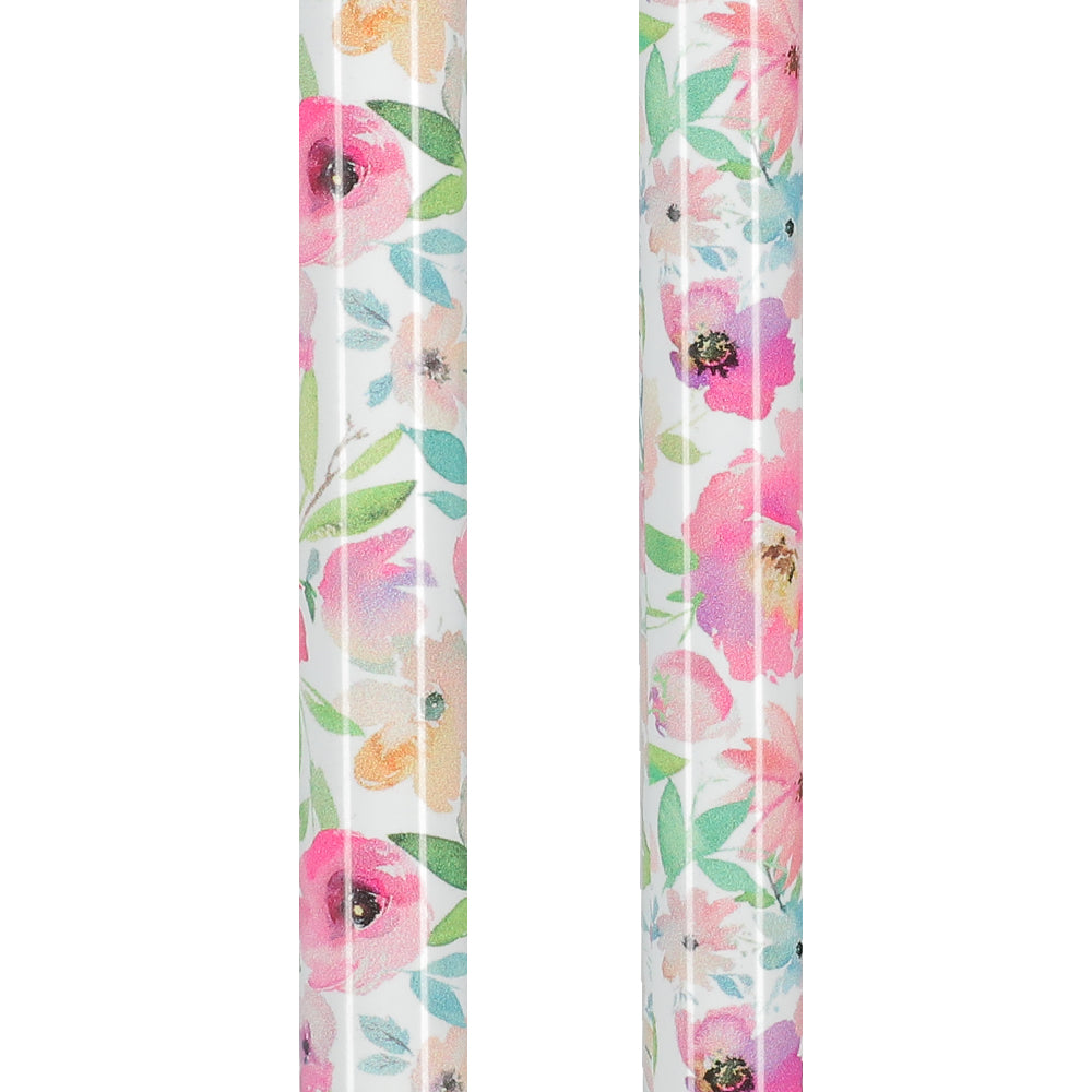 Scratch and Dent Watercolor Flowers: Designer Adjustable Cane w/ Patterned Handle V3051 Buy Cheap Deals