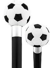 Scratch and Dent Soccer Ball Walking Cane with Custom Shaft and Collar V2062 Cheap Sale Exclusive