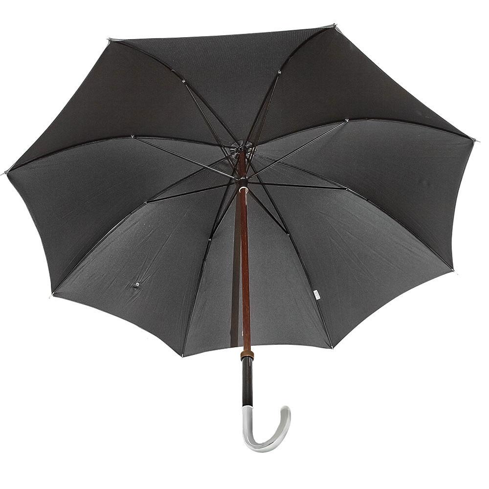Silver 925r Tourist Handle Black Pinstriped Umbrella Walking Cane Cheap Sale Manchester