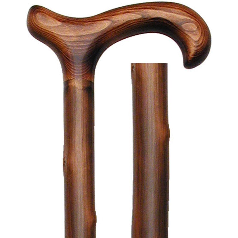 Classic Scorched Chestnut Derby Cane - Chestnut Shaft Free Shipping Best Place