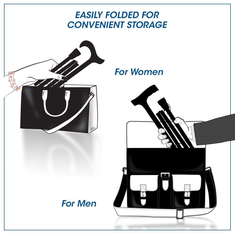 Scratch and Dent Bahama Leaf Designer Derby Folding Adjustable Cane V3070 Cheap Wide Range Of