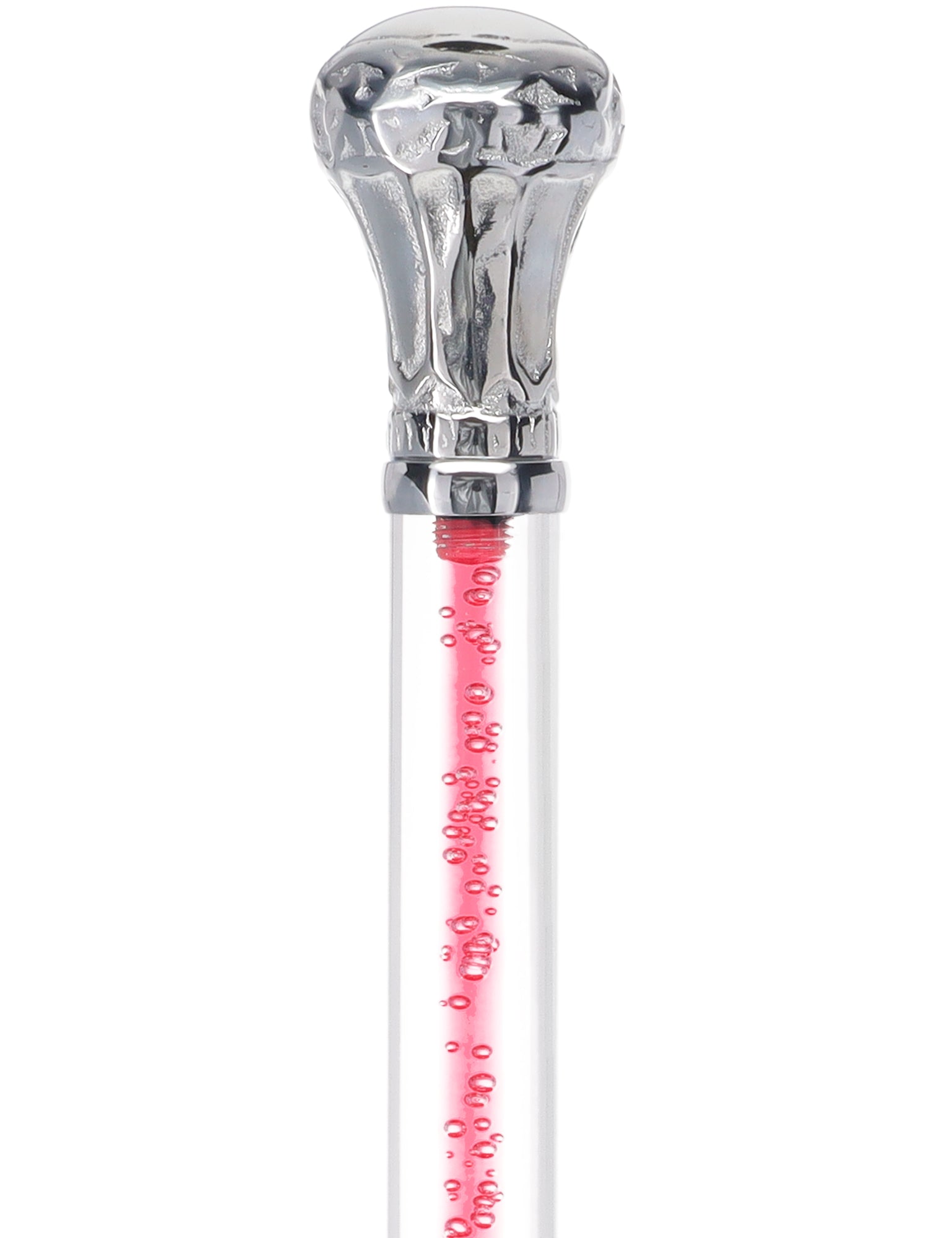 Color Crystal Elegance Chrome Knob Cane with Invisible Acrylic Shaft Options Sale In China