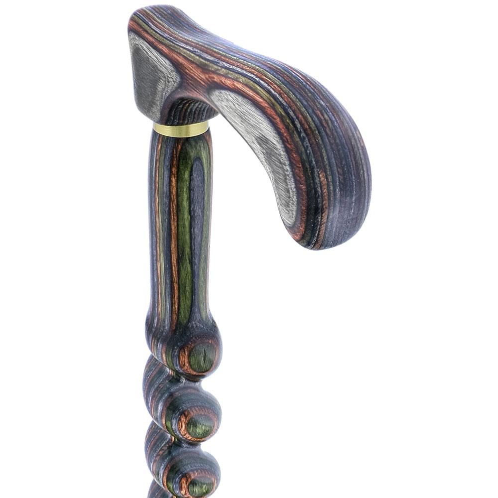 USA-Made Twisted Spiral Cane: Camo Durable Colorwood Laminate Latest Collections Sale Online