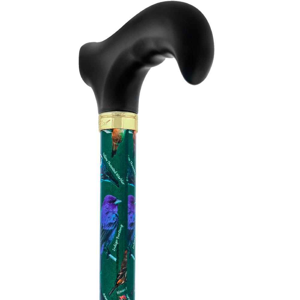 Scratch and Dent American Songbird Adjustable Derby Walking Cane with Engraved Collar V2045 Good Selling Online