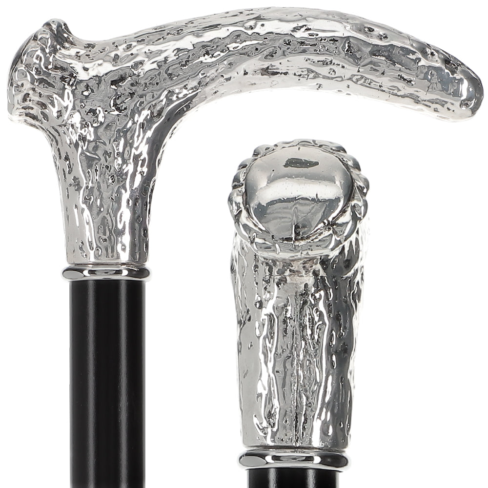 Italian Luxury 925r Silver Stag Horn Cane - Beechwood Shaf Clearance Recommend