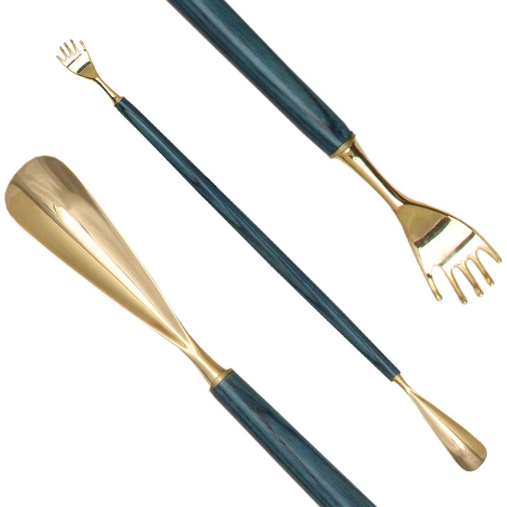 Blue Ash Shoe Horn: Elegant with Back Scratcher Feature Marketable Sale Online