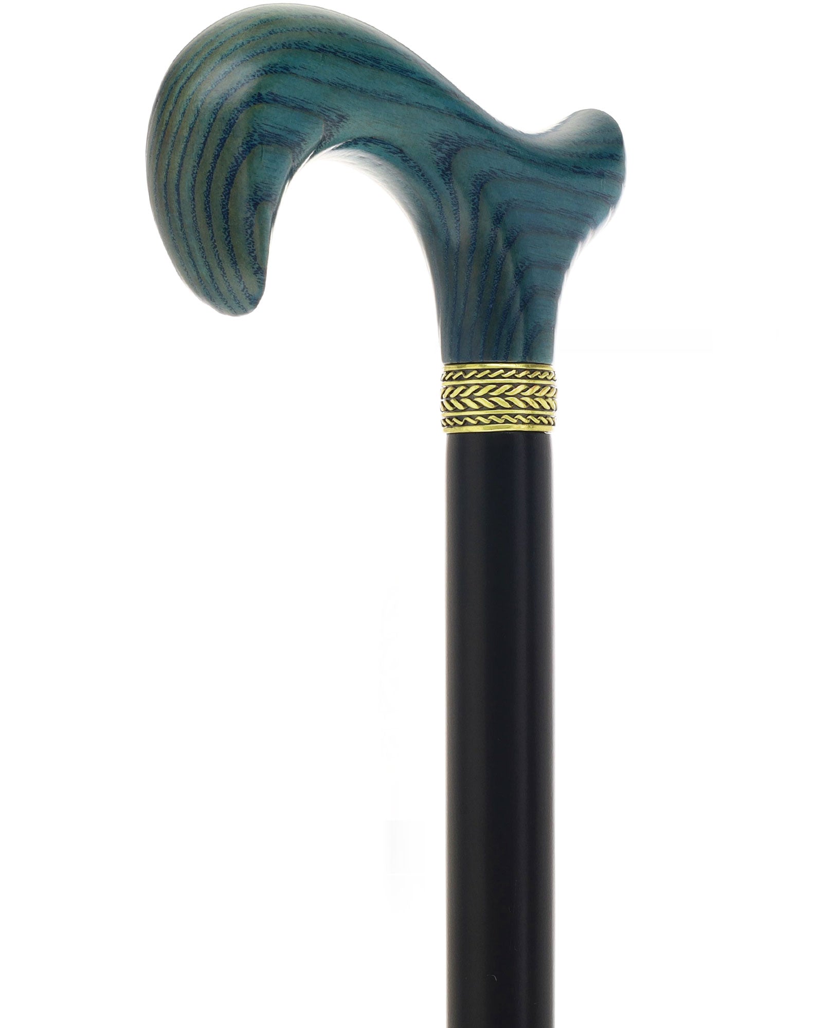 Blue Denim Derby Cane: Ash Wood, Brass Clearance Amazing Pice